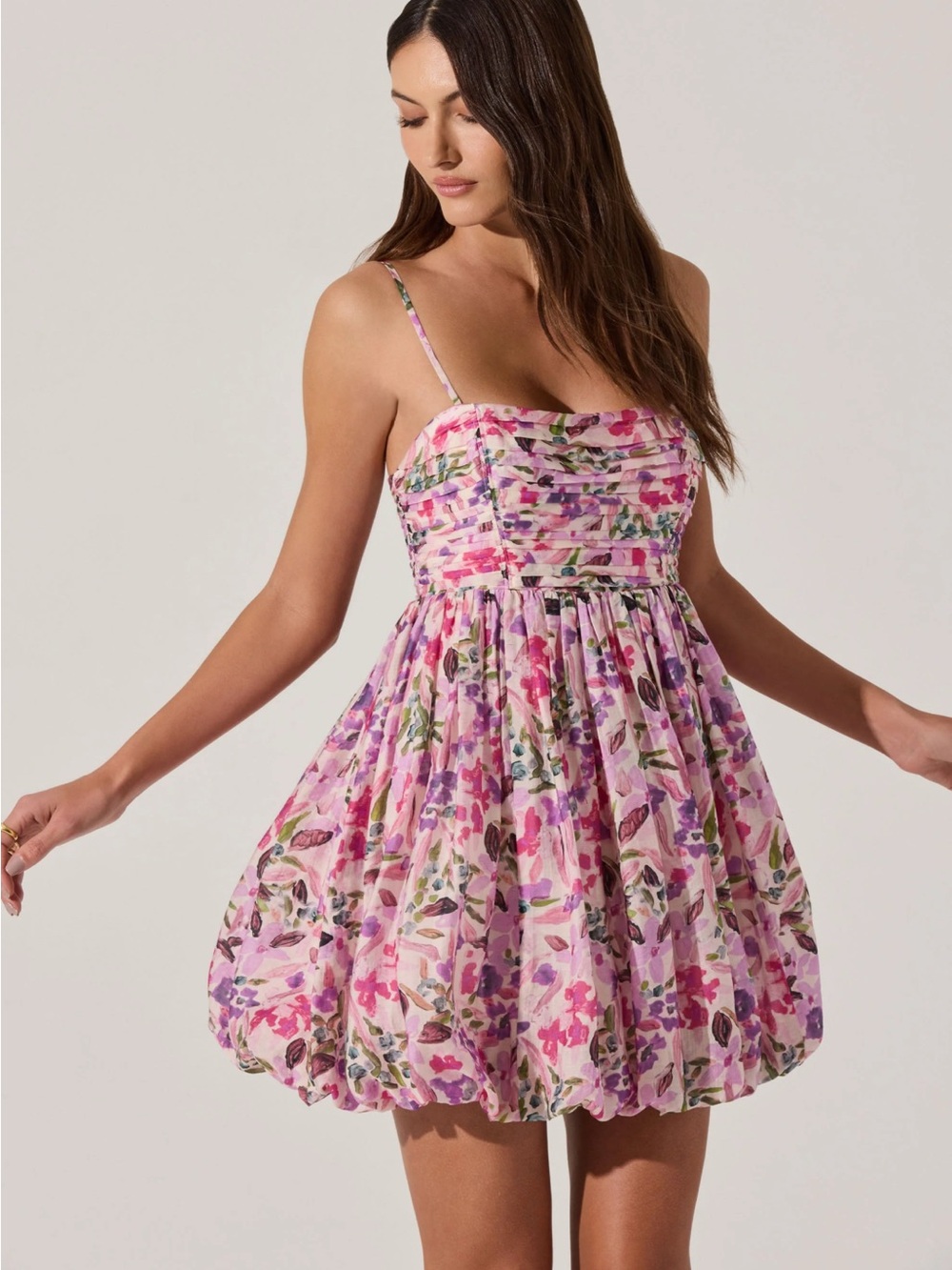 Astr The Label - Bubble Floral Mini Dress